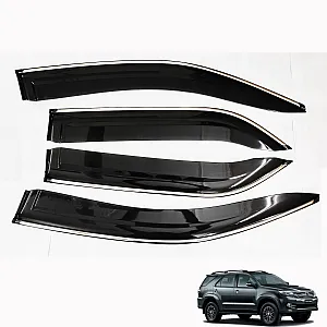 Cnleague Chrome Line Door Visor for Toyota Fortuner 2009-2015