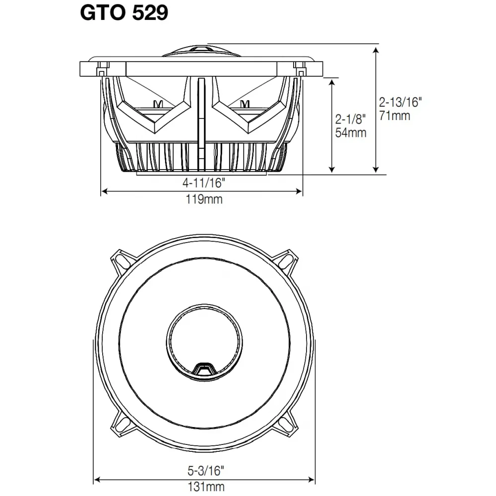 Original JBL GTO609C 6.5 Inch Car Component Speakers
