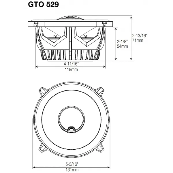 Original JBL GTO609C 6.5 Inch Car Component Speakers