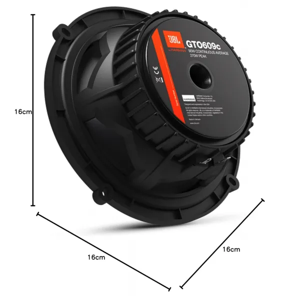 Original JBL GTO609C 6.5 Inch Car Component Speakers