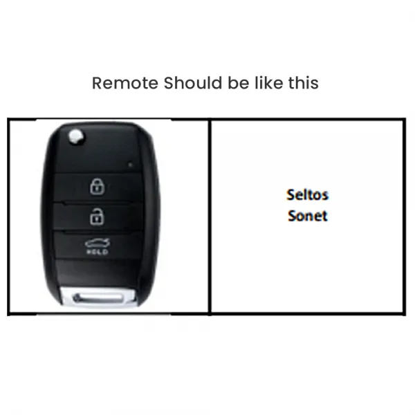 Mogato Premium Quality Soft TPU Leather Pattern Key Cover With Chain For Kia Cars - KIA02 Mogato Premium Quality Soft TPU Leather Pattern Key Cover With Chain For Kia Cars - KIA02