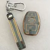Mogato Premium Quality Soft TPU Leather Pattern Key Cover With Chain For Mercedes-Benz Cars - BENZ-3 Mogato Premium Quality Soft TPU Leather Pattern Key Cover With Chain For Mercedes-Benz Cars - BENZ-3