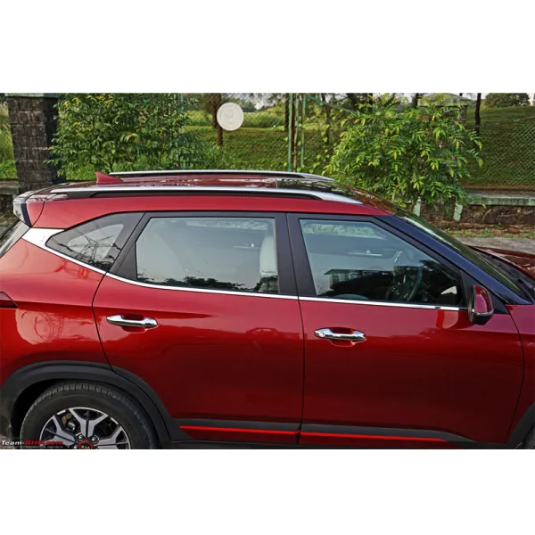 Cnleague Kia Seltos 2019 Onwards Lower Window Chrome Garnish Trims Cnleague Kia Seltos 2019 Onwards Lower Window Chrome Garnish Trims