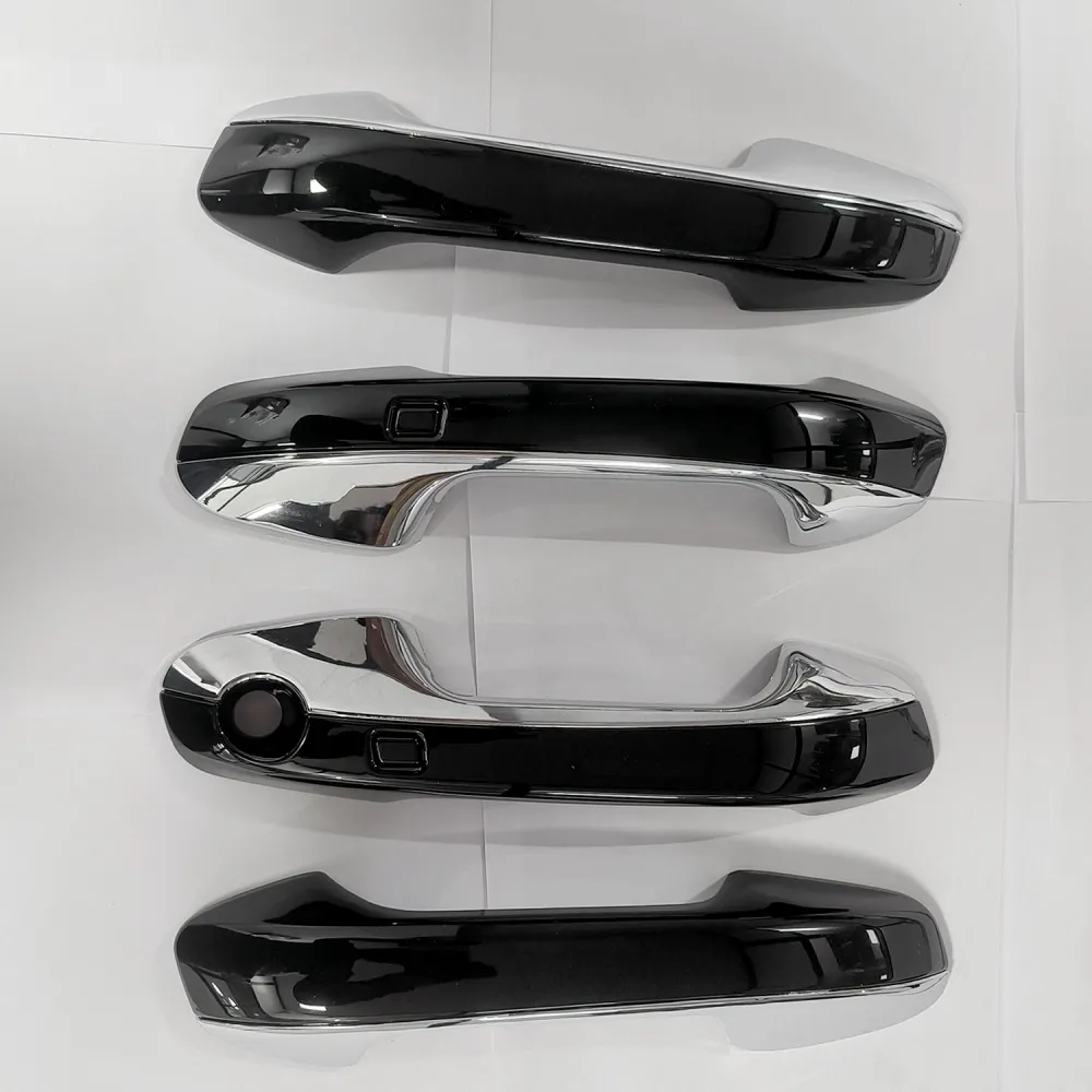 Cnleague Door Handle Cover for Kia Carens 2022 Onwards - Black with Chrome