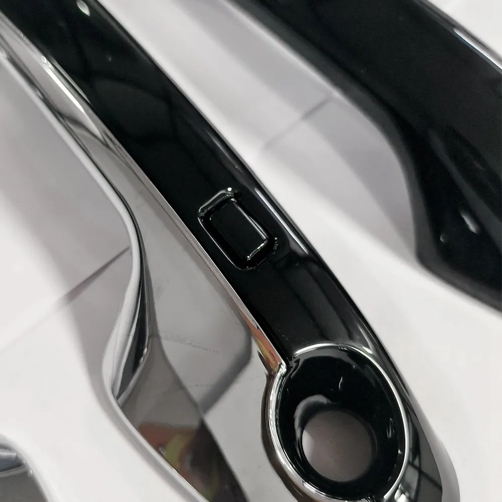 Cnleague Door Handle Cover for Kia Carens 2022 Onwards - Black with Chrome