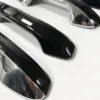 Cnleague Door Handle Cover for Kia Sonet 2020 Onwards - Black with Chrome