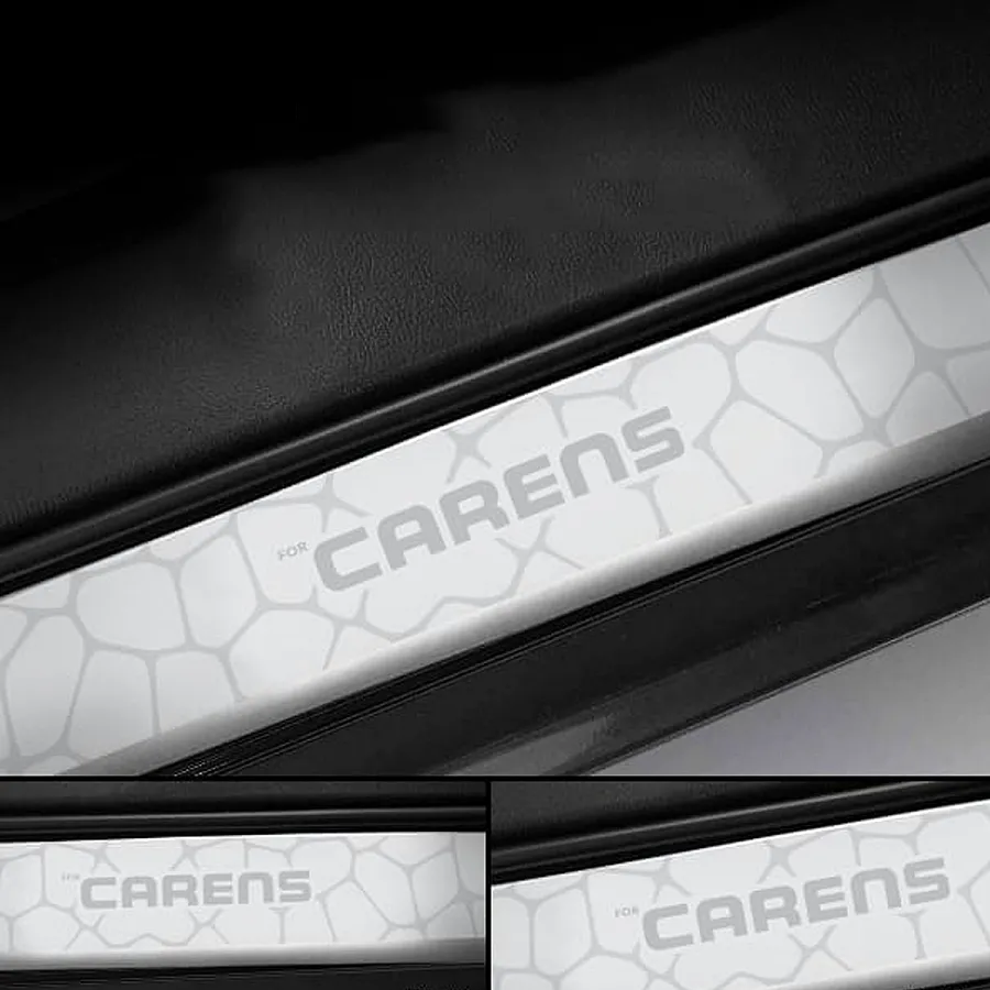 Galio Stainless Steel Sill Plate Guards for Kia Carens 2022 Onwards Galio Stainless Steel Sill Plate Guards for Kia Carens 2022 Onwards