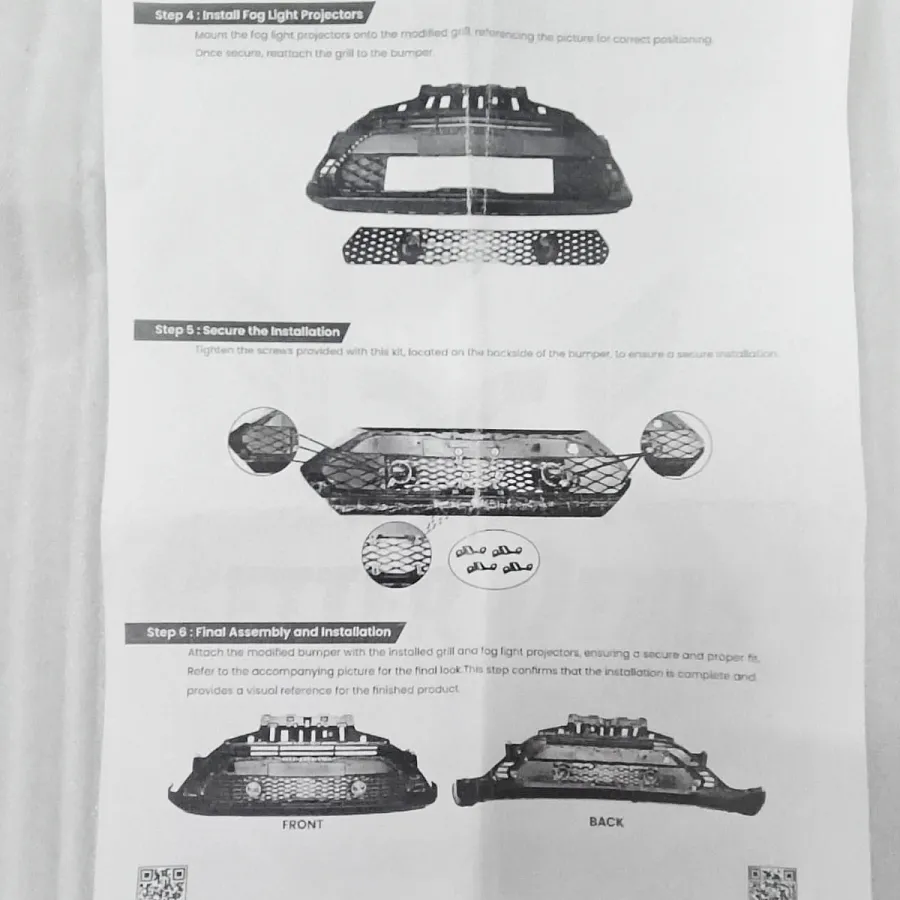 Single Projector Fog Lamp Grill for Kia Carens 2022 Onwards