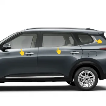 Cnleague Lower Window Chrome Garnish for Kia Carens Clavis 2025 Onwards