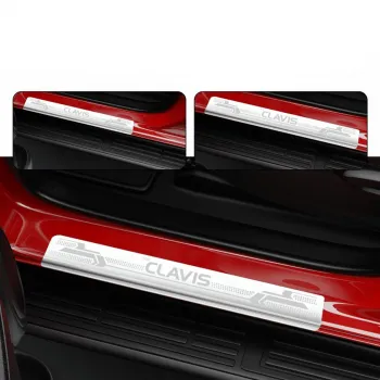 Galio Stainless Steel Door Sill Guards for Kia Carens Clavis 2025 Onwards