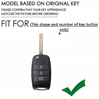 Metal key Cover For Kia Seltos, Carens, Sonet - KIA-B2