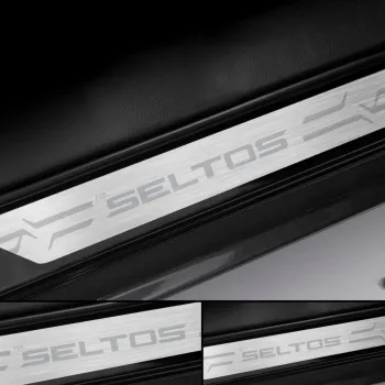 Galio Kia Seltos 2019 Onwards Stainless Steel Sill Plate Guards 