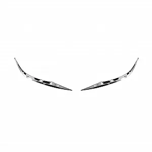 Cnleague Head Lamp Chrome Garnish for Kia Seltos 2019-23 