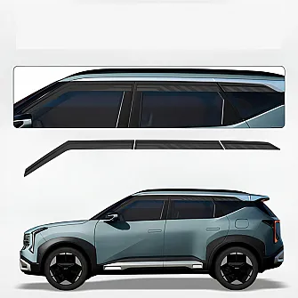 Galio Black Door Visor for Kia Seltos 2026 Onwards