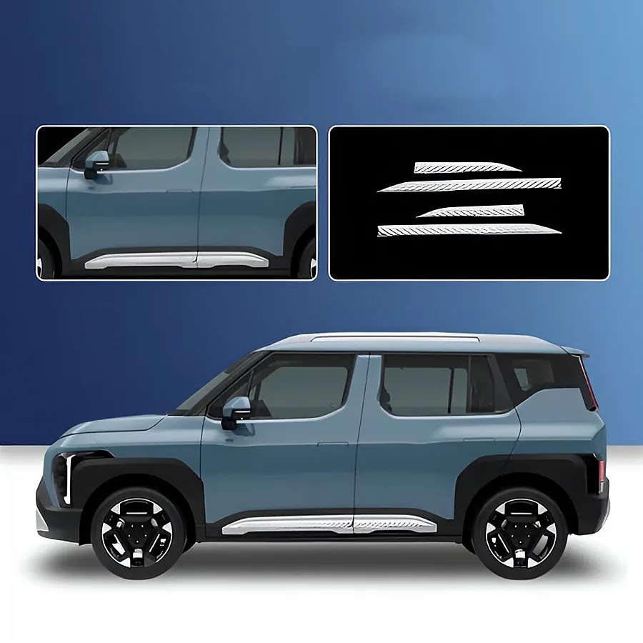 Cartrix Side Door Cladding for Kia Syros 2025 Onwards - Full Chrome