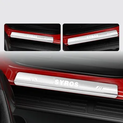 Galio Stainless Steel Door Sill Guards for Kia Syros 2025 Onwards Galio Stainless Steel Door Sill Guards for Kia Syros 2025 Onwards