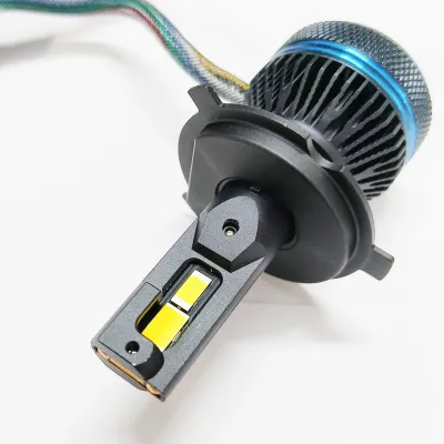 Crystal Eye 130W Tri Color LED Headlight Bulbs - 9005 Crystal Eye 130W Tri Color LED Headlight Bulbs - 9005