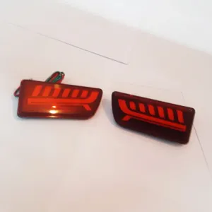 Mahindra Scorpio 2009-2021 Bumper LED Reflector Lights with Matrix Turn Signal (Set of 2Pcs.)