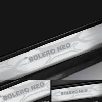 Galio Stainless Steel Door Sill Guards for Mahindra Bolero Neo 2021 Onwards