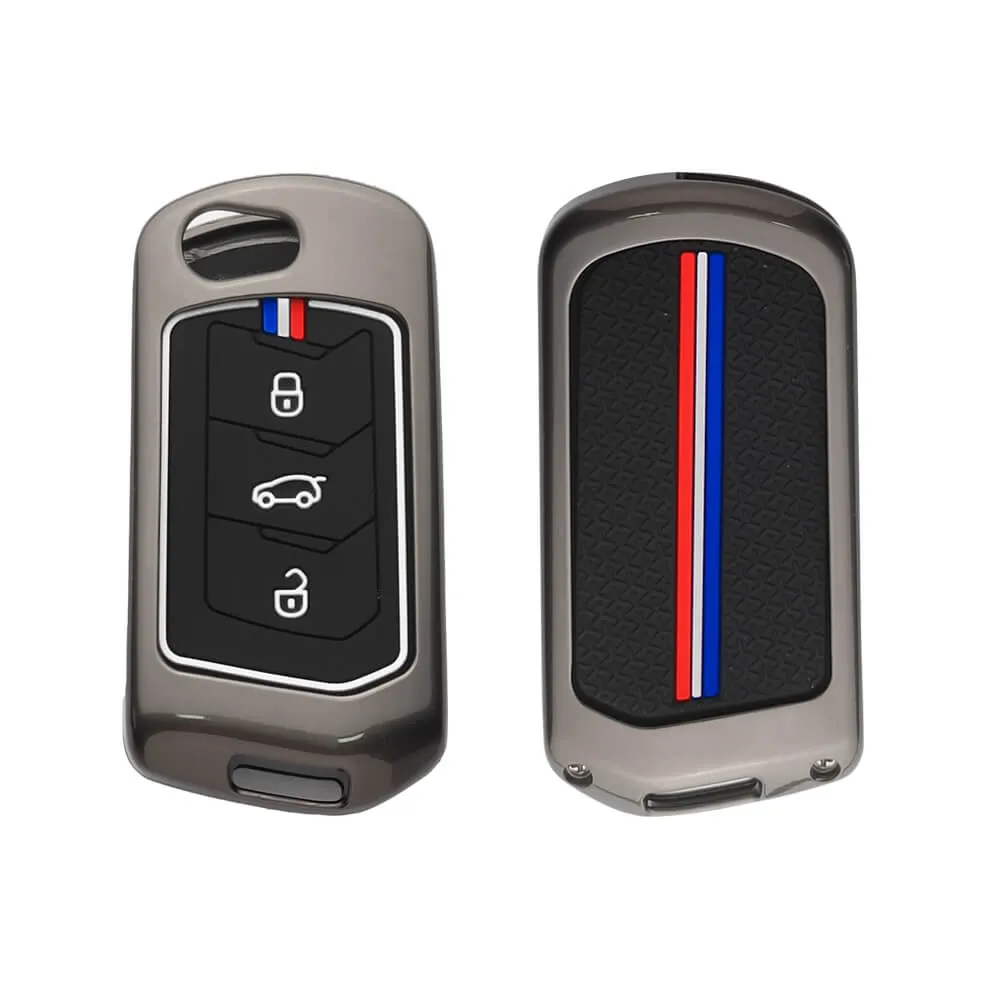 Metal key Cover For Mahindra Scorpio N, Thar 2020, Thar Roxx, XUV 3X0, XUV 700, XUV 7XO, XUV 400, Bolero Neo, Bolero 2020, Scorpio Classic - MHD-A3