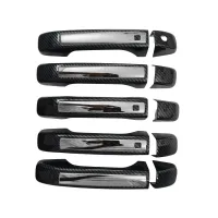 Cnleague Door Handle Cover for Mahindra Scorpio N 2022 Onwards - Black Carbon with Chrome