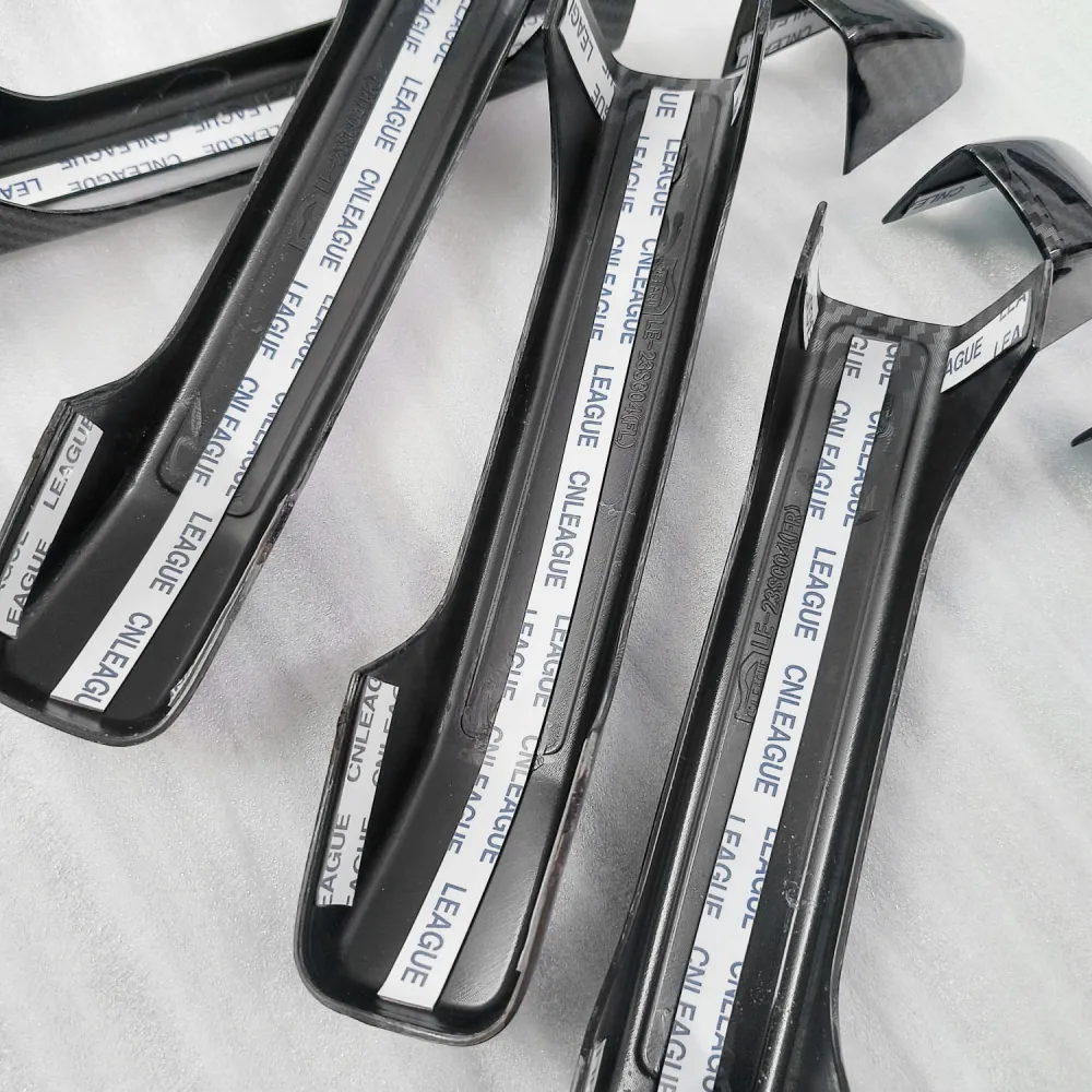 Cnleague Door Handle Cover for Mahindra Scorpio N 2022 Onwards - Black Carbon with Chrome