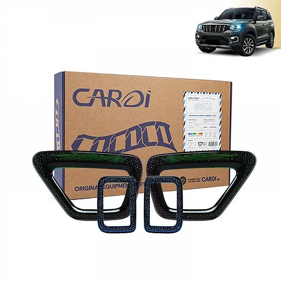 Cardi K4 OEM Ambient Lights with Black Panel for Mahindra Scorpio N 2022 Onwards - 18 Pieces