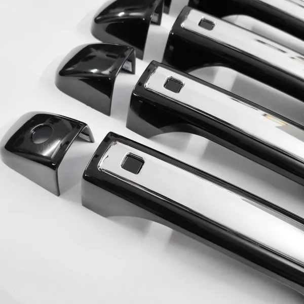 Cnleague Door Handle Cover for Mahindra Scorpio N 2022 Onwards - Black with Chrome Cnleague Door Handle Cover for Mahindra Scorpio N 2022 Onwards - Black with Chrome