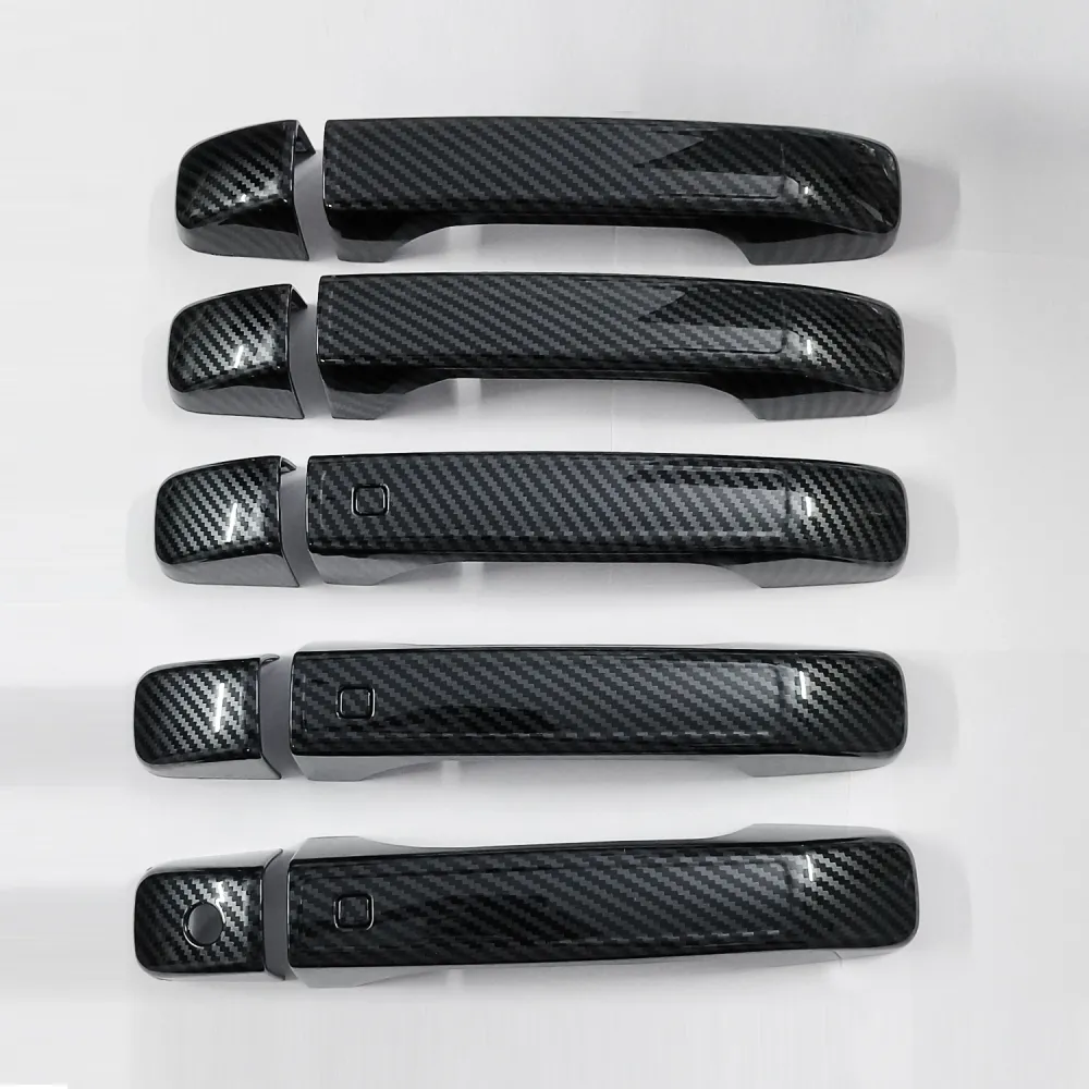 Cnleague Door Handle Cover for Mahindra Scorpio N 2022 Onwards - Black Carbon