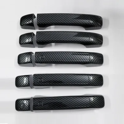 Cnleague Door Handle Cover for Mahindra Scorpio N 2022 Onwards - Black Carbon