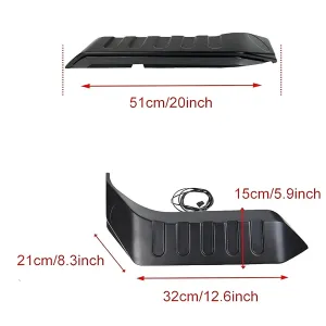 LED Rear Spoiler Lights for Jeep Wrangler 2016 Onwards