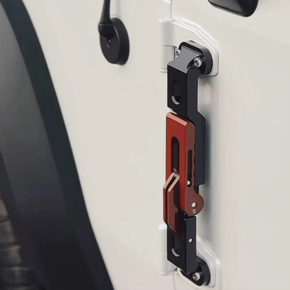 Door Hinge Step For Mahindra Thar & Roxx - Red and Black