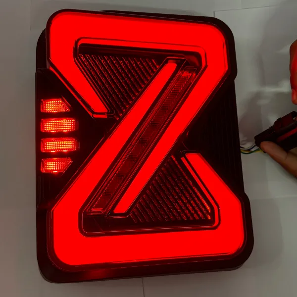 Carhatke Infinity Design Modified Tail Lights for Mahindra Thar Roxx 2024 Onwards - Solid
