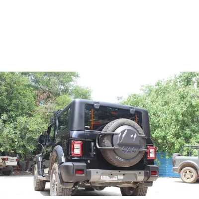 4X4 Style Stepney Cover Lock for Mahindra Thar 2020 Onwards 4X4 Style Stepney Cover Lock for Mahindra Thar 2020 Onwards