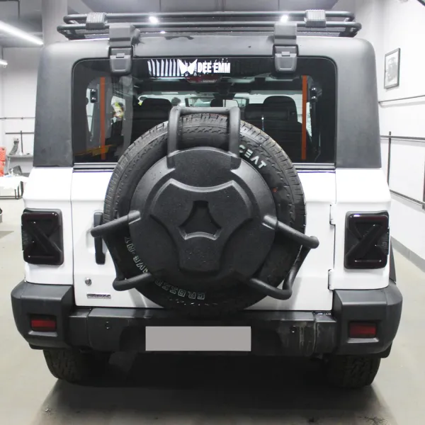 Monster Style Stepney Cover Lock for Mahindra Thar 2020 Onwards Monster Style Stepney Cover Lock for Mahindra Thar 2020 Onwards