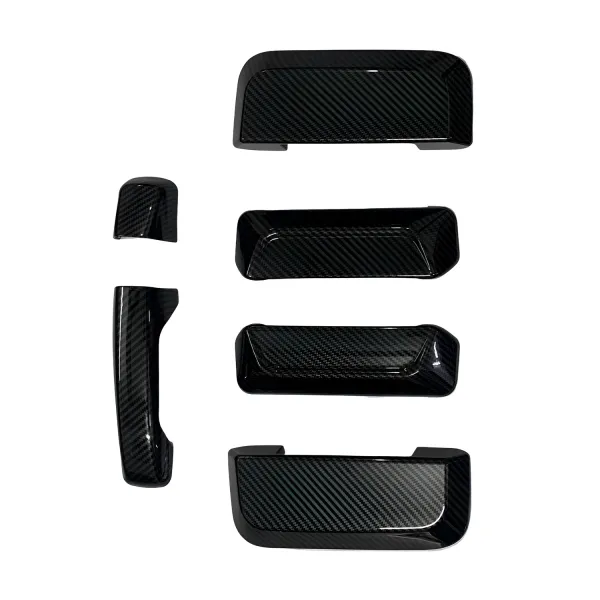 Cnleague Door Handle Cover for Mahindra Thar Roxx 2024 Onwards - Black Carbon