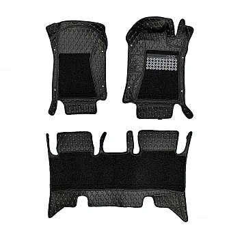7D Car Floor Mats for BYD Sealion 7 2025 Onwards - Black Color