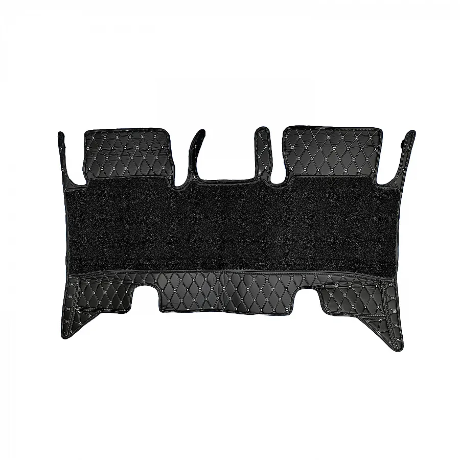 7D Car Floor Mats for VW Virtus 2022 Onwards - Black Color