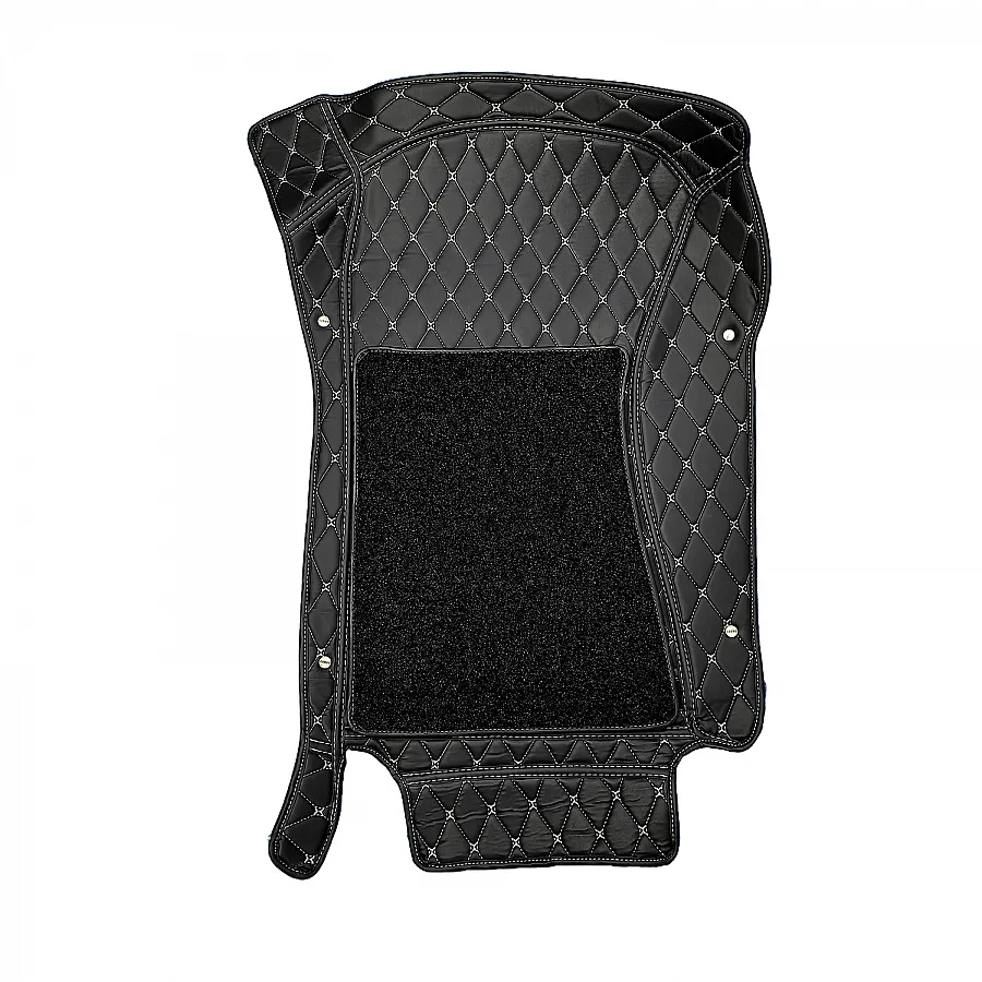 7D Car Floor Mats for VW Virtus 2022 Onwards - Black Color
