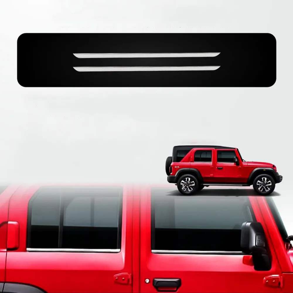 Cnleague Lower Window Chrome Garnish for Mahindra Thar Roxx 2024 Onwards