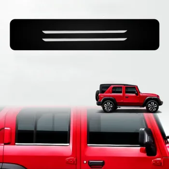 Cnleague Lower Window Chrome Garnish for Mahindra Thar Roxx 2024 Onwards