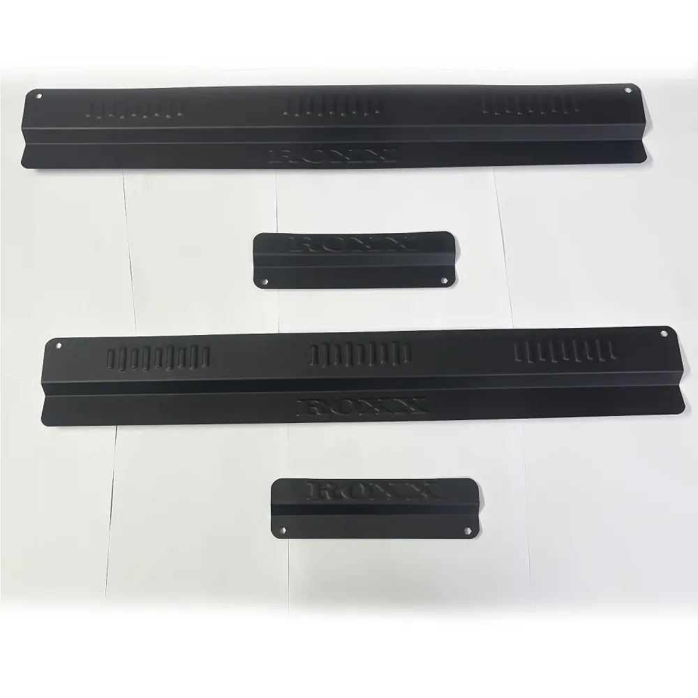 Carhatke Scuff Sill Plate Guards For Mahindra Thar Roxx 2024 Onwards - Matte Black