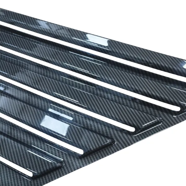 Quarter Window Louver For Mahindra Thar Roxx  - Glossy Black and Black Carbon | ABS Material