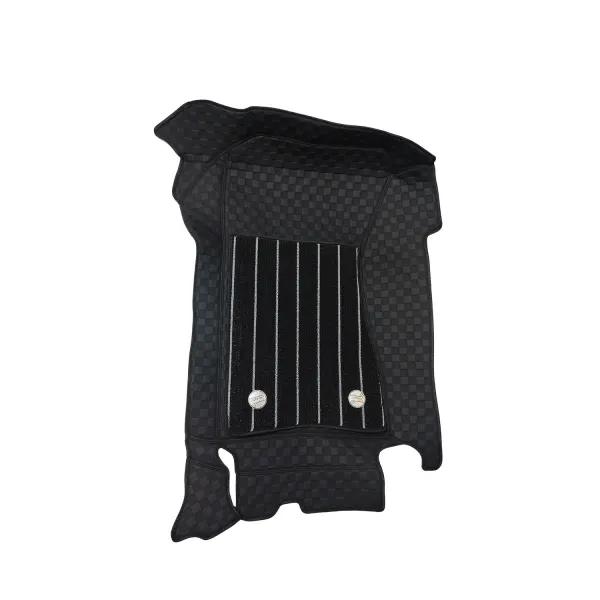 Black Luxury Florino Floor Mats for Mahindra Thar Roxx 2024 Onwards - Automatic