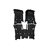 Black Luxury Florino Floor Mats for Mahindra Thar Roxx 2024 Onwards - Automatic