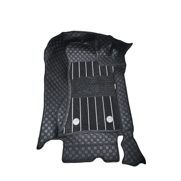 Black Luxury Florino Floor Mats for Mahindra Thar Roxx 2024 Onwards - Automatic
