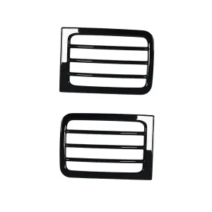 Cnleague Black Reflector Light Garnish for Mahindra Thar Roxx 2024 Onwards