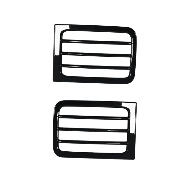 Cnleague Black Reflector Light Garnish for Mahindra Thar Roxx 2024 Onwards