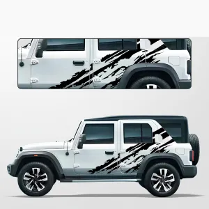 Body Graphics Sticker for Mahindra Thar Roxx 2024 Onwards