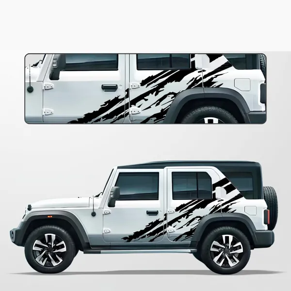 Body Graphics Sticker for Mahindra Thar Roxx 2024 Onwards